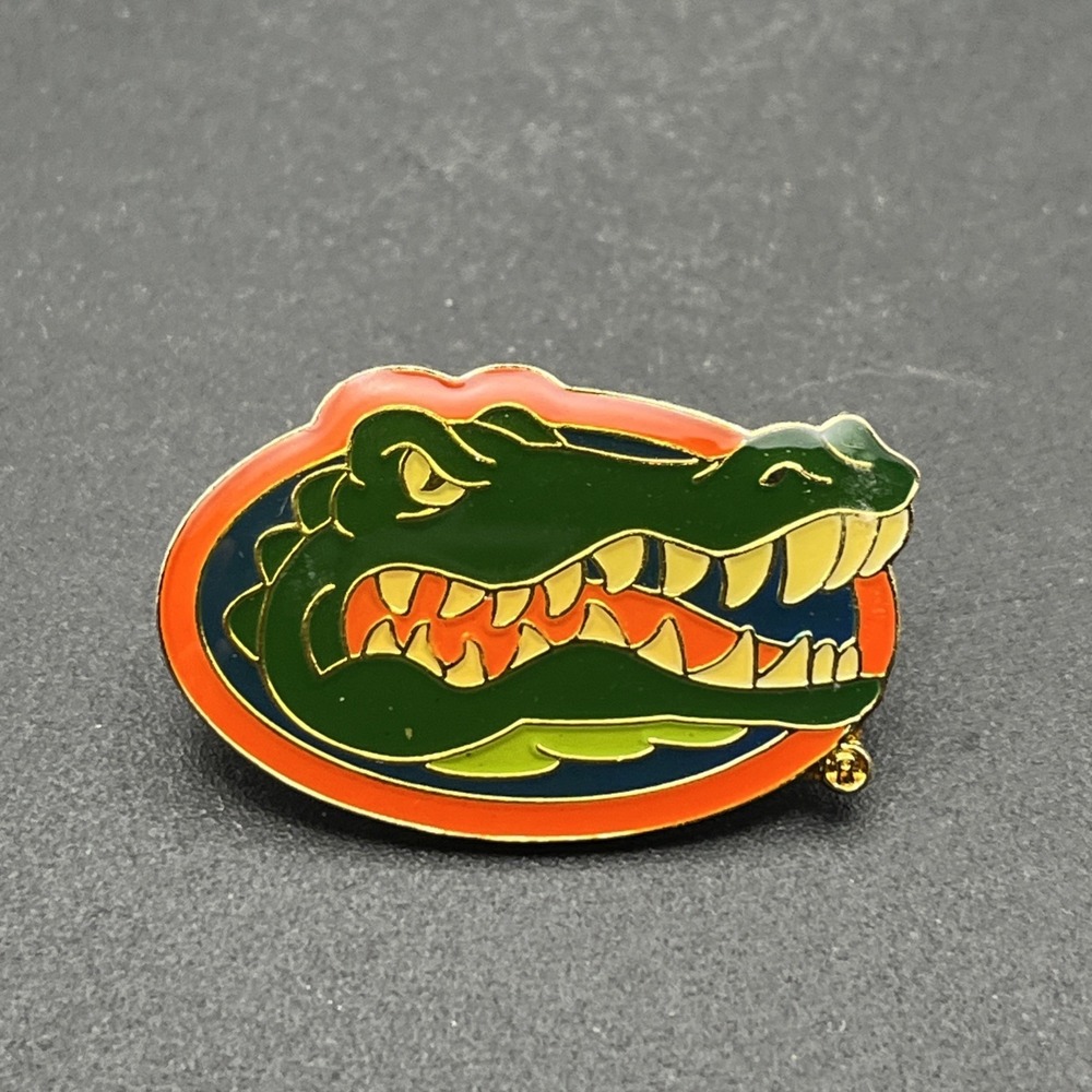 NCAA University Of Florida Gators Mascot Logo Football Hat Lapel Pin